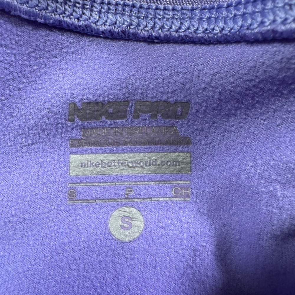 Nike Pro Dri-Fit Funnel Neck Hoodie Purple Womens S Athleisure Gorpcore Sporty - Picture 5 of 11